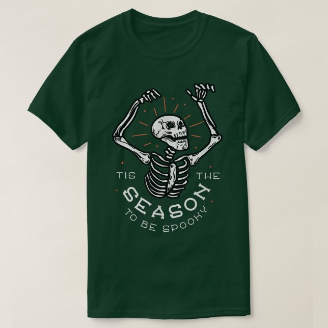 Cute creepy skeleton  T-Shirt (Design Front)
