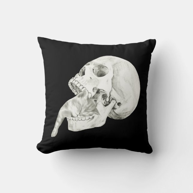 Cute Creepy Sleepy Kitty Cushion (Front)