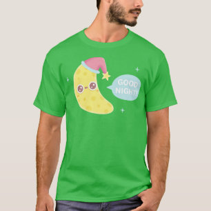 Cute Crescent Moon Says Good Night T-Shirt