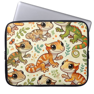 Cute Crested Gecko Laptop Sleeve