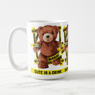 Cute Crime Fighter Teddy Bear Coffee Mug