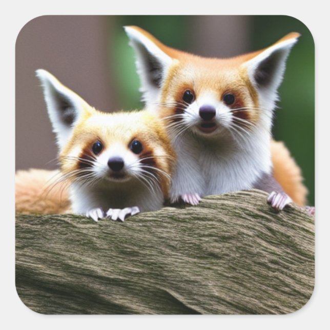 Cute Critter 2 Square Sticker (Front)