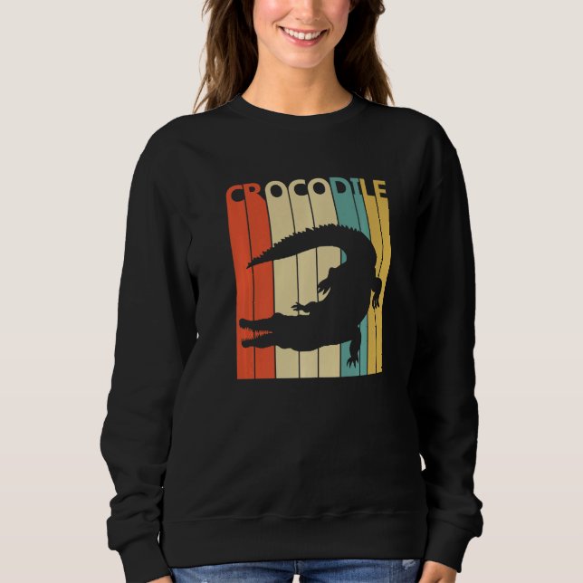 Cute Crocodile Animal   Sweatshirt (Front)
