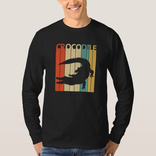 Cute Crocodile Animal  T-Shirt (Front)