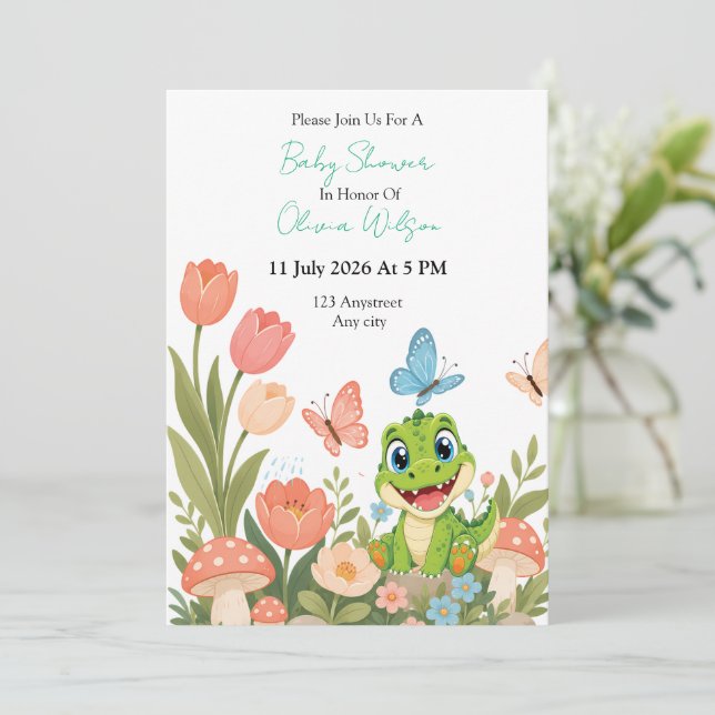 Cute Crocodile Garden Adventure Announcement (Standing Front)