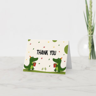Cute Crocodile Gift Thank You Card