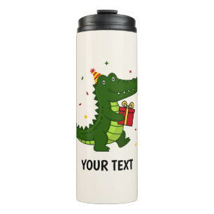 Cute Crocodile Gift Thermal Tumbler