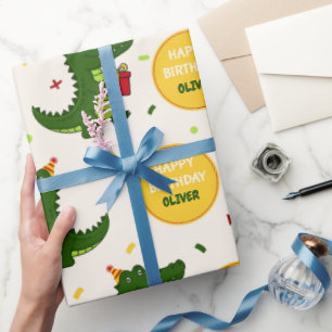 Cute Crocodile Gift Wrapping Paper