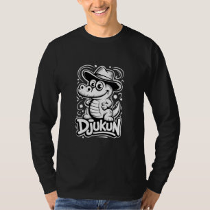 Cute Crocodile in a Fedora Djukun Adventure T-Shirt