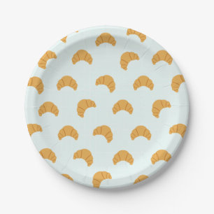 Cute Croissant Paper Plates