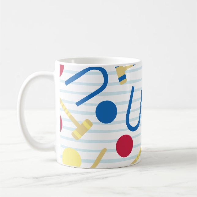 Cute Croquet Coffee Mug (Left)