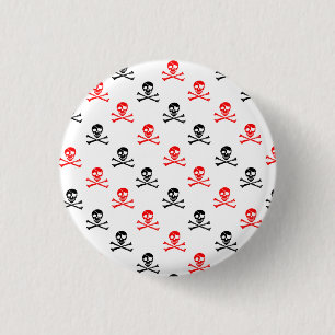 Cute Crossed Bones Button