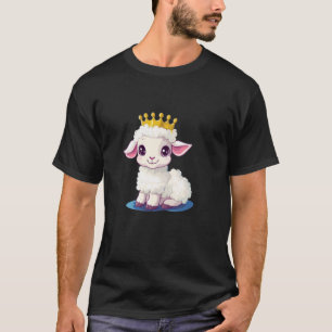Cute Crowned Lamb for a Regal Touch T-Shirt