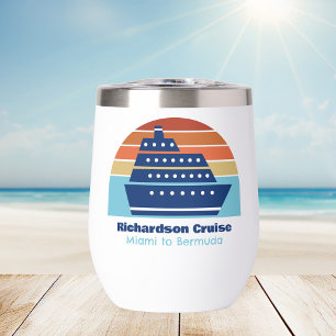Cute Cruise Ship Sunset Personalised