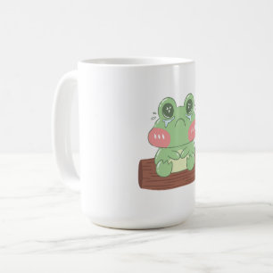 Cute Crying Frog Kids T-Shirt   Adorable Frog Grap Coffee Mug