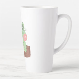 Cute Crying Frog Kids T-Shirt   Adorable Frog Grap Latte Mug