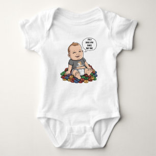 Cute Crypto Kid  Baby Bodysuit