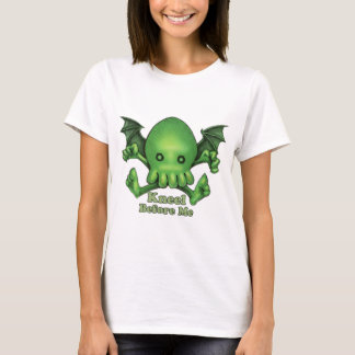 Cute Cthulhu Chibi Kneel Before Me T-Shirt