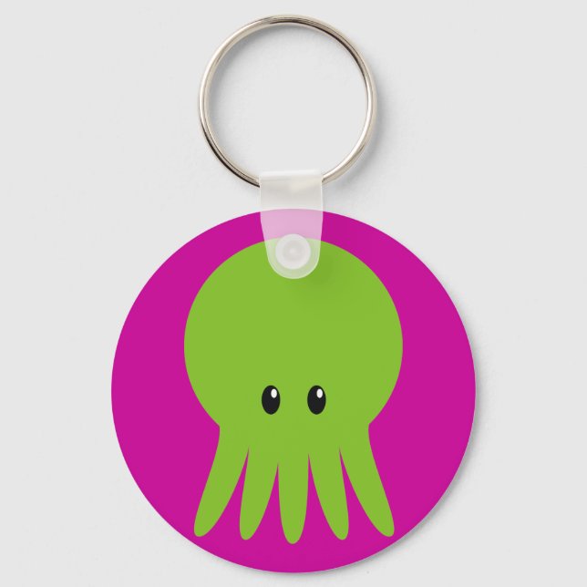 Cute Cthulhu Key Ring (Front)