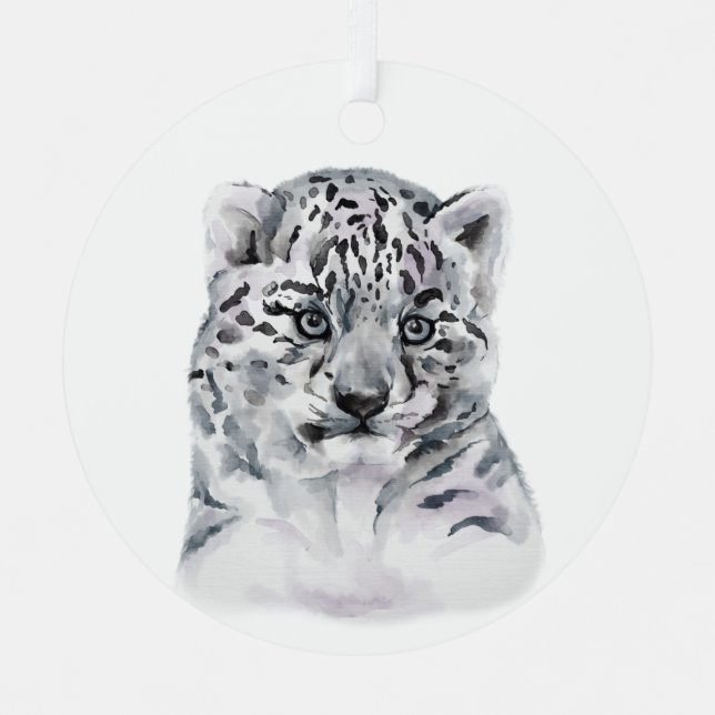 Cute Cub Metal Tree Decoration (Front)