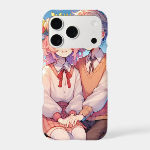 Cute Cuddly Anime Couple Whimsical Romantic