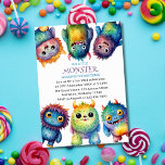 Cute Cuddly Colourful Little Monsters Kids Birthda Invitation<br><div class="desc">Transform your child's birthday into a whimsical adventure with the "Our Little Monster" Kids Birthday Design. This delightful theme features colourful, cute, and cuddly monsters that bring joy and excitement to any celebration. Perfect for parents seeking to create an unforgettable experience, this design is all about laughter, fun, and a...</div>