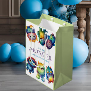Cute Cuddly Colourful Little Monsters Kids Birthda Medium Gift Bag