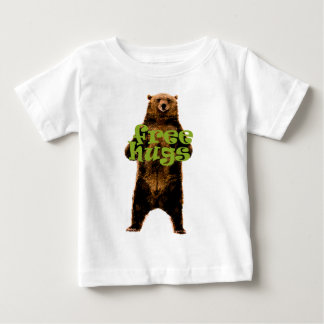 cute & cuddly free hugs bear design baby T-Shirt
