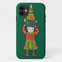 Cute Cultural Boy Cartoon in Mask