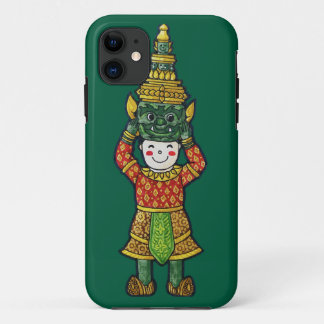 Cute Cultural Boy Cartoon in Mask Case-Mate iPhone Case