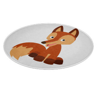 Cute Cunning Cartoon Fox Cutting Board