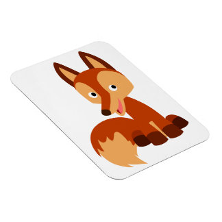 Cute Cunning Cartoon Fox Flexible Magnet