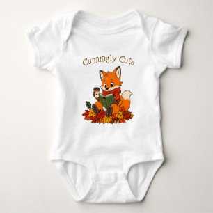 Cute Cunningly Cute Fox Autumn Baby Bodysuit