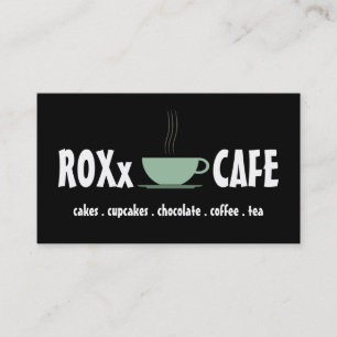 Cute Cup Coffee Tea Shop Cake Cupcakes Business Card
