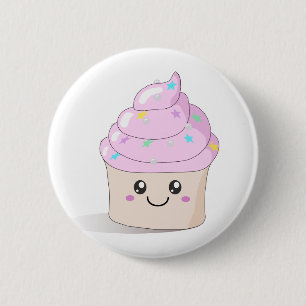 Cute Cupcake 6 Cm Round Badge