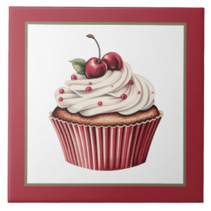 Cute cupcake bakery home business crafting  tile