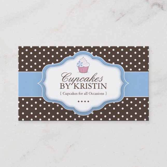 Cute Cupcake Business Card (Front)