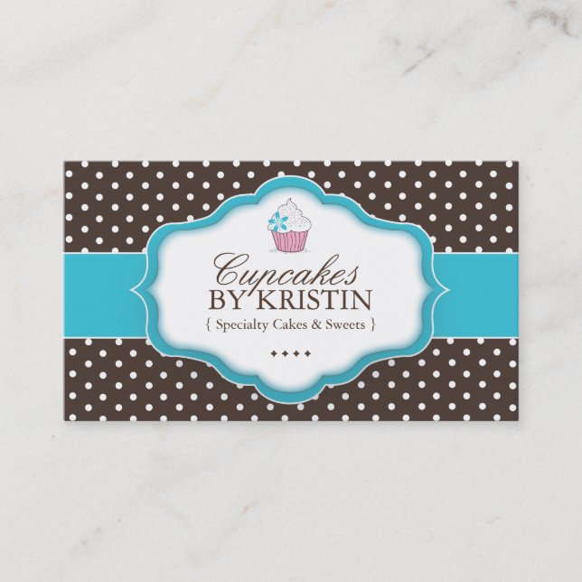 Cute Cupcake Business Card (Front)