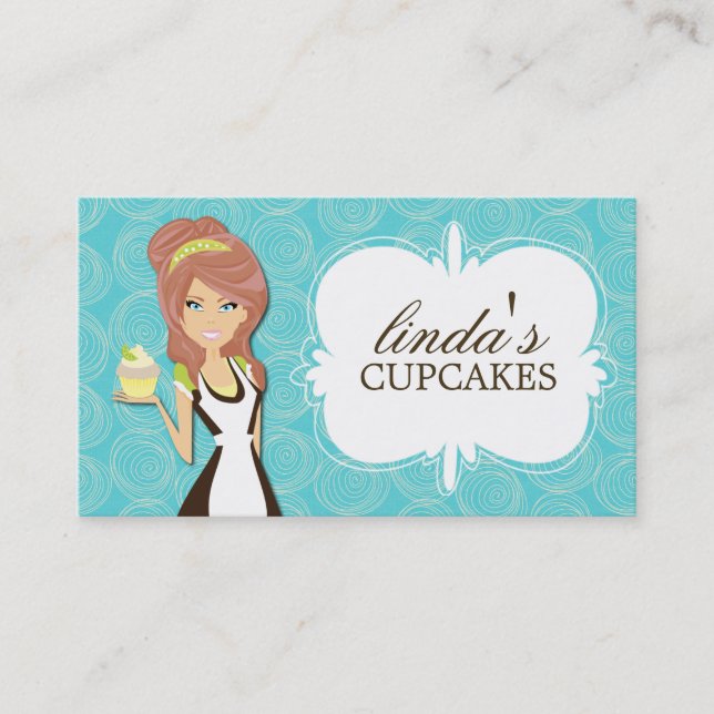 Cute Cupcake Business Cards (Front)