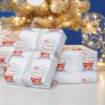 Cute Cupcake House Girly Christmas Wrapping Paper<br><div class="desc">Cute Cupcake House Girly Christmas Wrapping Paper</div>