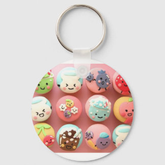 Cute Cupcake Keychain