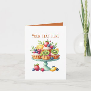 Cute cupcake lovers customizable card