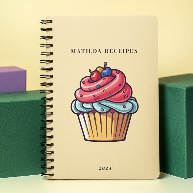 Cute Cupcake Pastry Chef Bakery Dessert Sweets Notebook (Creator Uploaded)