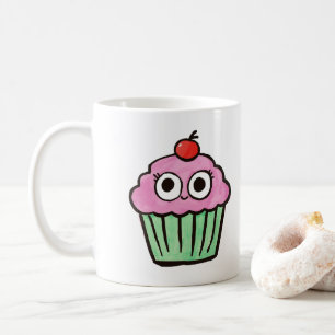 Cute Cupcake with Eyes Mug