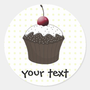 Cute Cupcakes Classic Round Sticker