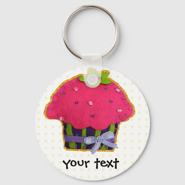 Cute Cupcakes Key Ring (Front)