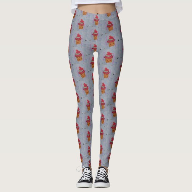 Cute Cupcakes Leggings (Front)