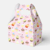 Cute Cupcakes Pattern Pastel Pink