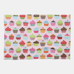 Cute Cupcakes Tea Towel