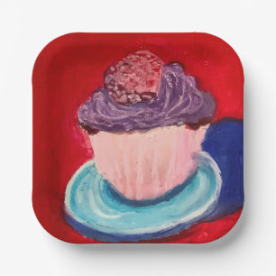 Cute Cupcke Paper Plate